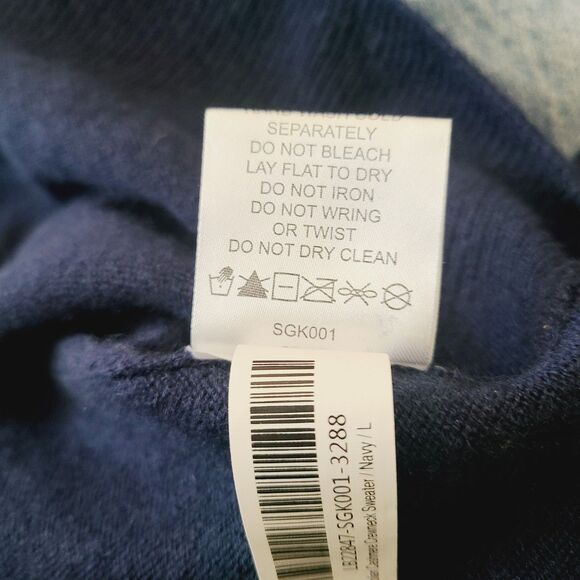 Quince Mongolian Cashmere Sweater L Blue Crewneck Long Sleeve Relaxed Pullover - Picture 5 of 6